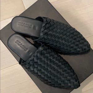 New St. Agni Paris Mules - 37 - Black